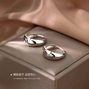 Planet Gates 925 Sterling Silver Hot Sale Korean geometric hoop Earrings Simple Temperament Exquisite Hot Semale Sexy Jewelry Gift