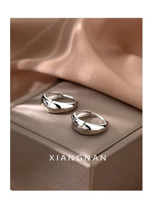 Planet Gates 925 Sterling Silver Hot Sale Korean geometric hoop Earrings Simple Temperament Exquisite Hot Semale Sexy Jewelry Gift