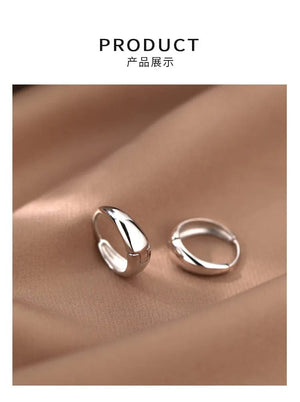 Planet Gates 925 Sterling Silver Hot Sale Korean geometric hoop Earrings Simple Temperament Exquisite Hot Semale Sexy Jewelry Gift