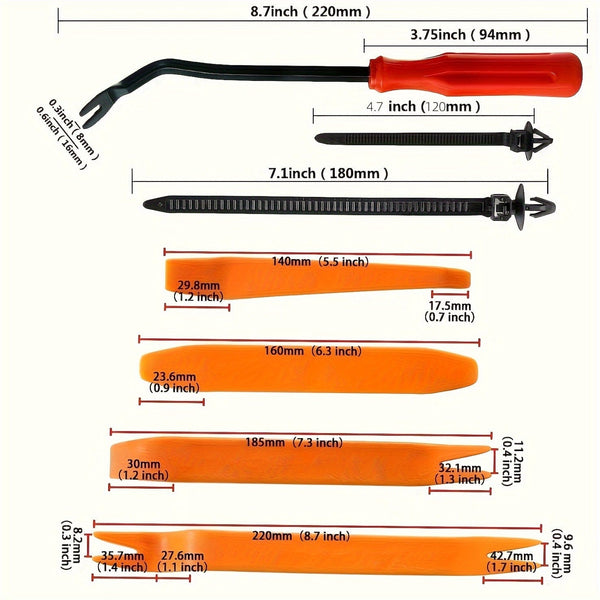 Planet Gates 925pcs 925pcs Car Bumper Retainer Clips Plastic Rivets Fasteners Tailgate Handle Rod Clip, 26 Most Popular Sizes Auto Push Pin Rivets Set