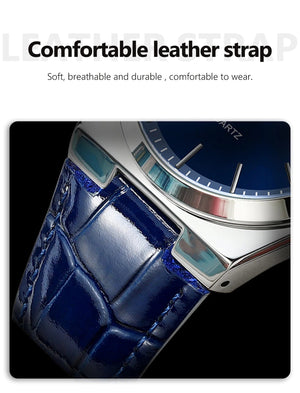 Planet Gates 930 Gold Gold POEDAGAR Luxury Watch for Men Military Leather Man Wristwatch Quartz Clock Waterproof Luminous Date Week Men's Watches Reloj+box