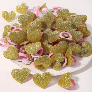 Planet Gates 933-3 / 20pcs 20pcs Kids Elastic Hair Bands Girls Plush Ball Rubber Band For Children Sweets Scrunchie Hair Ties Clip Baby Hair Accessories