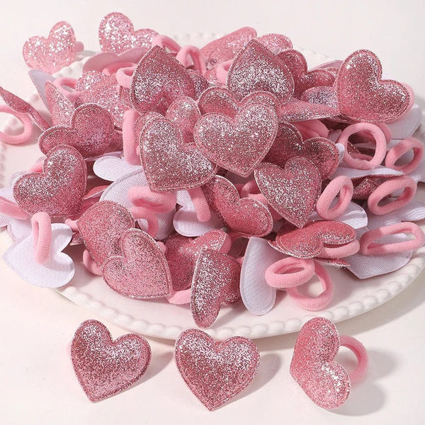 Planet Gates 933-4 / 20pcs 20pcs Kids Elastic Hair Bands Girls Plush Ball Rubber Band For Children Sweets Scrunchie Hair Ties Clip Baby Hair Accessories