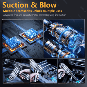 Planet Gates 95000Pa Mini Powerful Car Vacuum Cleaner Robot Wireless Home Cleaning Tool Blow Suction Integrated for Dry Wet Cleaning Small Appliance