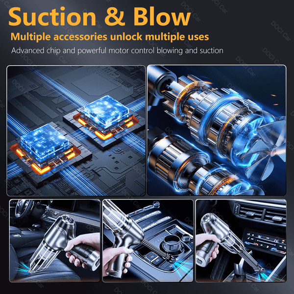 Planet Gates 95000Pa Mini Powerful Car Vacuum Cleaner Robot Wireless Home Cleaning Tool Blow Suction Integrated for Dry Wet Cleaning Small Appliance