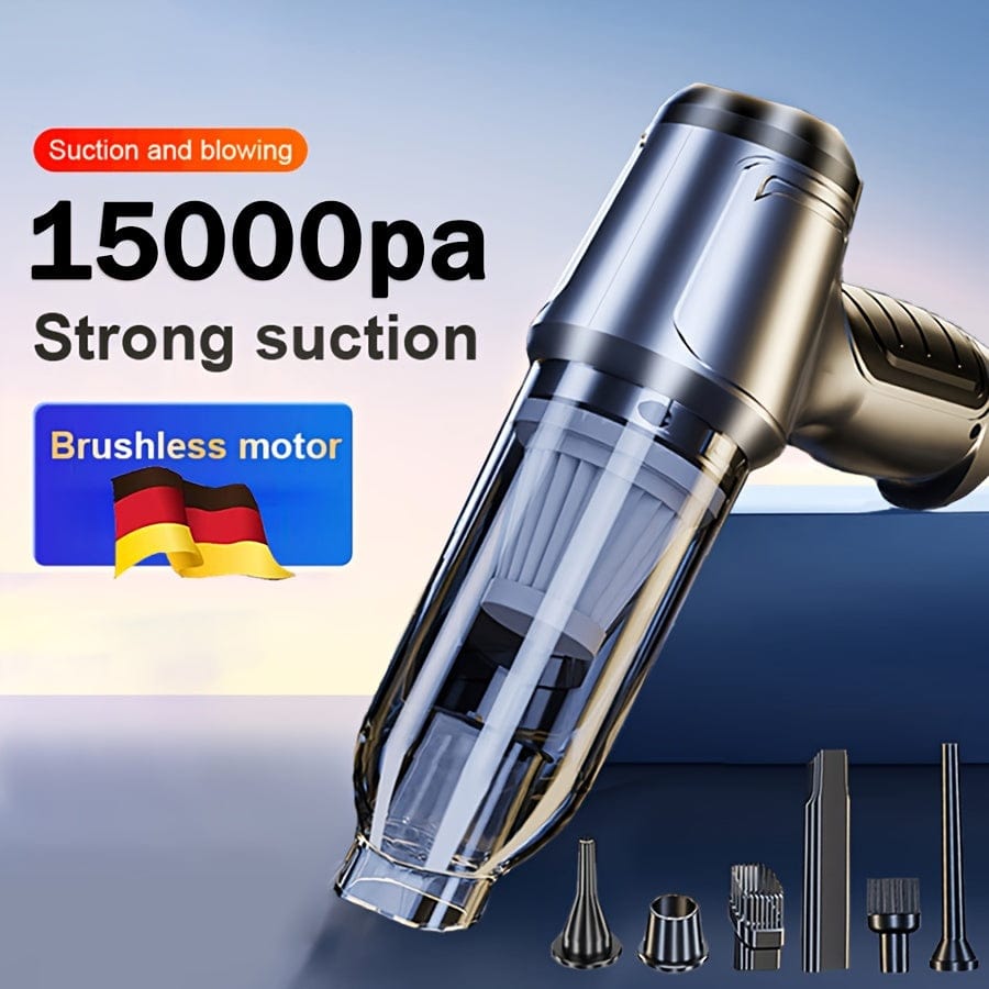 Planet Gates 95000Pa Mini Powerful Car Vacuum Cleaner Robot Wireless Home Cleaning Tool Blow Suction Integrated for Dry Wet Cleaning Small Appliance