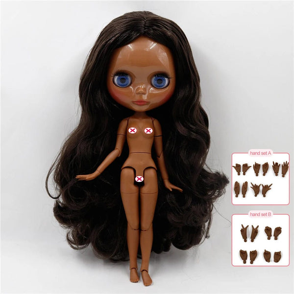 Planet Gates 950dg / 30cm heigh ICY DBS Blyth doll joint body white skin black skin dark skin DIY Make up special price give hand set AB girl gift