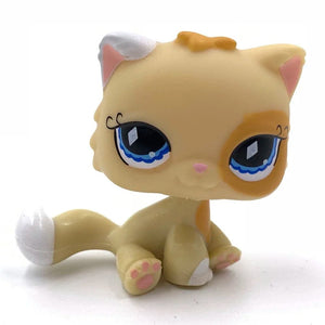 Planet Gates 959 Rare pet shop toy Mini Stands Short Hair Kitten Old Figures Collection Original Bobble head toy lps