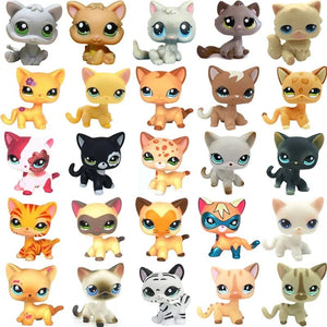 Planet Gates 959 Rare pet shop toy Mini Stands Short Hair Kitten Old Figures Collection Original Bobble head toy lps