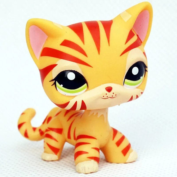 Planet Gates 959 Rare pet shop toy Mini Stands Short Hair Kitten Old Figures Collection Original Bobble head toy lps