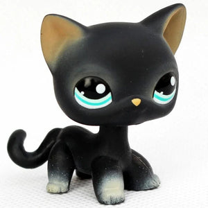 Planet Gates 959 Rare pet shop toy Mini Stands Short Hair Kitten Old Figures Collection Original Bobble head toy lps