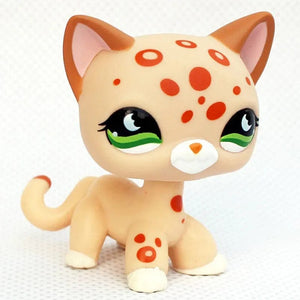 Planet Gates 959 Rare pet shop toy Mini Stands Short Hair Kitten Old Figures Collection Original Bobble head toy lps