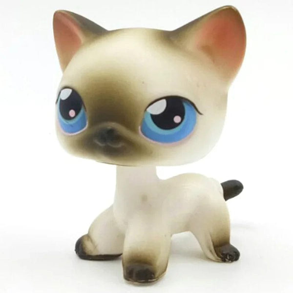 Planet Gates 959 Rare pet shop toy Mini Stands Short Hair Kitten Old Figures Collection Original Bobble head toy lps