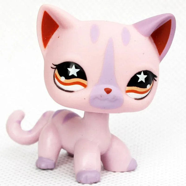 Planet Gates 959 Rare pet shop toy Mini Stands Short Hair Kitten Old Figures Collection Original Bobble head toy lps