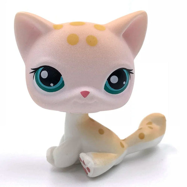 Planet Gates 959 Rare pet shop toy Mini Stands Short Hair Kitten Old Figures Collection Original Bobble head toy lps