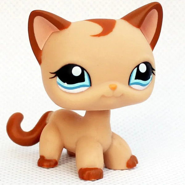 Planet Gates 959 Rare pet shop toy Mini Stands Short Hair Kitten Old Figures Collection Original Bobble head toy lps