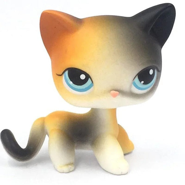 Planet Gates 959 Rare pet shop toy Mini Stands Short Hair Kitten Old Figures Collection Original Bobble head toy lps