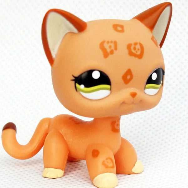 Planet Gates 959 Rare pet shop toy Mini Stands Short Hair Kitten Old Figures Collection Original Bobble head toy lps