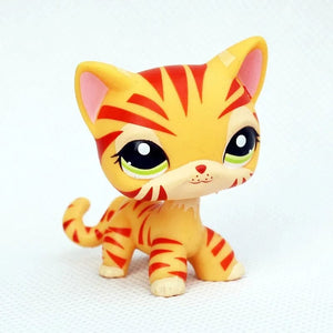 Planet Gates 959 Rare pet shop toy Mini Stands Short Hair Kitten Old Figures Collection Original Bobble head toy lps