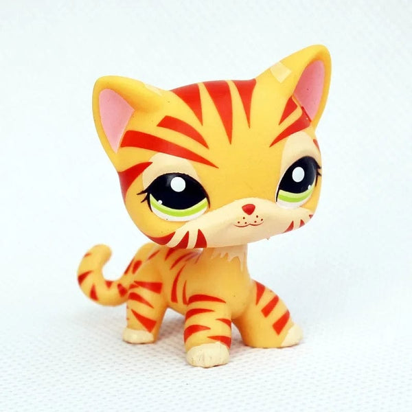 Planet Gates 959 Rare pet shop toy Mini Stands Short Hair Kitten Old Figures Collection Original Bobble head toy lps