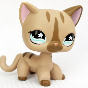 Planet Gates 959 Rare pet shop toy Mini Stands Short Hair Kitten Old Figures Collection Original Bobble head toy lps