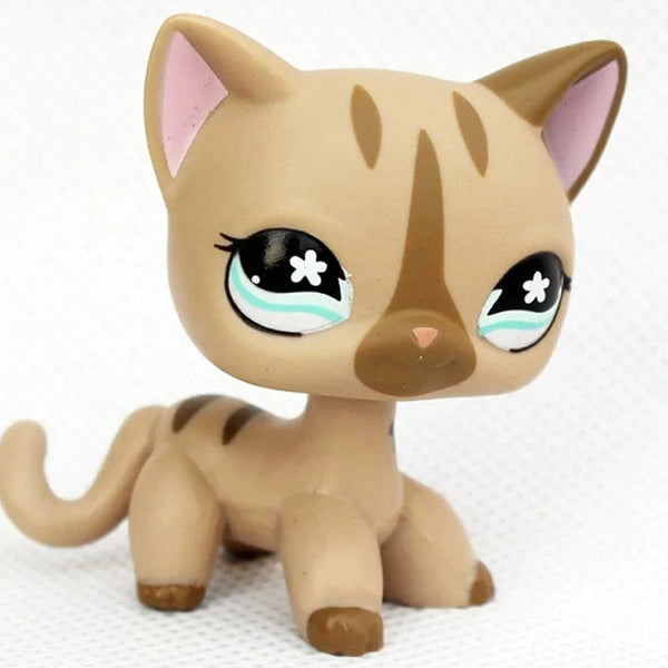 Planet Gates 959 Rare pet shop toy Mini Stands Short Hair Kitten Old Figures Collection Original Bobble head toy lps