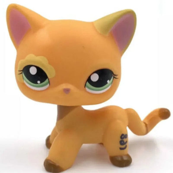 Planet Gates 959 Rare pet shop toy Mini Stands Short Hair Kitten Old Figures Collection Original Bobble head toy lps