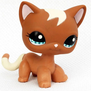Planet Gates 959 Rare pet shop toy Mini Stands Short Hair Kitten Old Figures Collection Original Bobble head toy lps