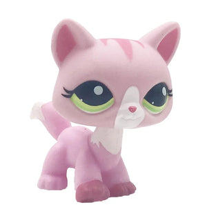 Planet Gates 959 Rare pet shop toy Mini Stands Short Hair Kitten Old Figures Collection Original Bobble head toy lps