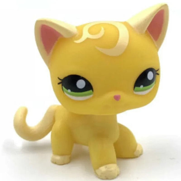 Planet Gates 959 Rare pet shop toy Mini Stands Short Hair Kitten Old Figures Collection Original Bobble head toy lps