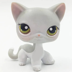Planet Gates 959 Rare pet shop toy Mini Stands Short Hair Kitten Old Figures Collection Original Bobble head toy lps