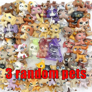Planet Gates 959 Rare pet shop toy Mini Stands Short Hair Kitten Old Figures Collection Original Bobble head toy lps