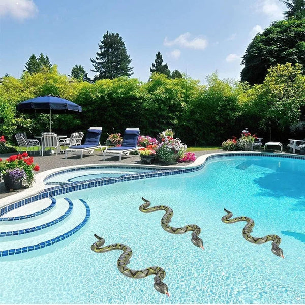 Planet Gates 95cm Inflatable Snake Tricky Toy False Snake Halloween Prank Props Garden Pool Toy Simulation Inflatable Snake Tricky Water Toy