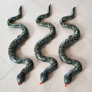 Planet Gates 95cm Inflatable Snake Tricky Toy False Snake Halloween Prank Props Garden Pool Toy Simulation Inflatable Snake Tricky Water Toy