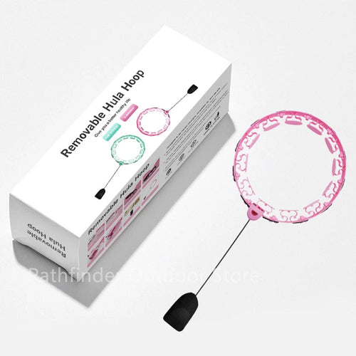 Planet Gates 95CM pink adjustable Sports Hoop Waist Trainer Exercise At Home Sport Weights Slimming Belly Portable Fitness Equipment Body Building Entertainment