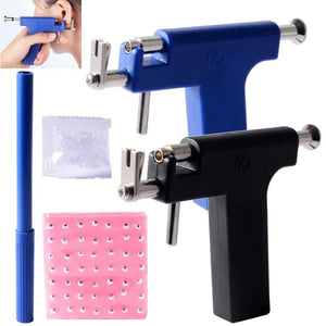 Planet Gates 98pcs Professional Ear Piercing Gun Tool Kit,Ear Studs Nose Navel Lips Tongue Piercing Gun Machine Safty Sterile Piercer
