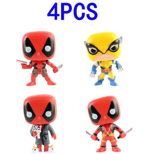 Planet Gates 9CM 1PCS 3 POP Deadpool Action Figure Deadpool 3 Deadpool Wolverine Action Figure Marvel Movie Characters Figure Toy Doll Model Kid Gifts