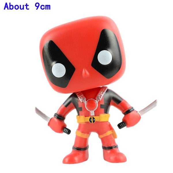 Planet Gates 9CM 1PCS 3 POP Deadpool Action Figure Deadpool 3 Deadpool Wolverine Action Figure Marvel Movie Characters Figure Toy Doll Model Kid Gifts
