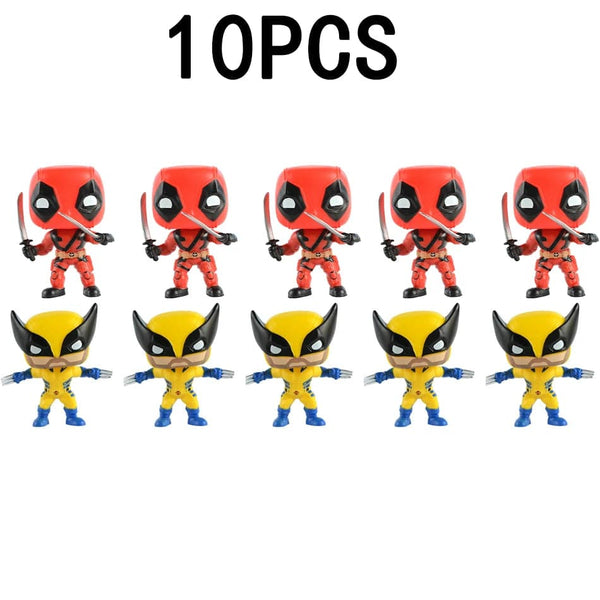 Planet Gates 9CM 1PCS 3 POP Deadpool Action Figure Deadpool 3 Deadpool Wolverine Action Figure Marvel Movie Characters Figure Toy Doll Model Kid Gifts