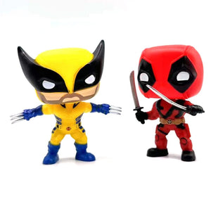 Planet Gates 9CM 1PCS 3 POP Deadpool Action Figure Deadpool 3 Deadpool Wolverine Action Figure Marvel Movie Characters Figure Toy Doll Model Kid Gifts