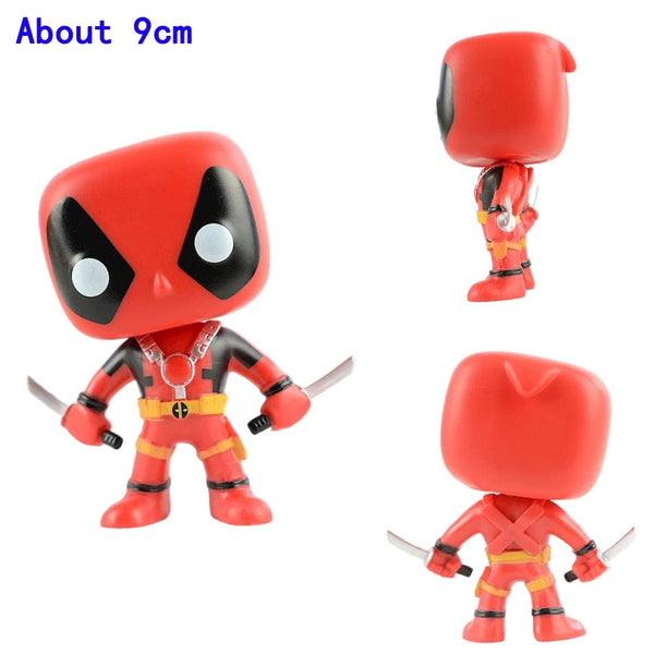 Planet Gates 9CM 1PCS 3 POP Deadpool Action Figure Deadpool 3 Deadpool Wolverine Action Figure Marvel Movie Characters Figure Toy Doll Model Kid Gifts