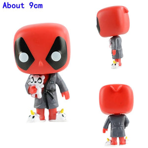 Planet Gates 9CM 1PCS 3 POP Deadpool Action Figure Deadpool 3 Deadpool Wolverine Action Figure Marvel Movie Characters Figure Toy Doll Model Kid Gifts