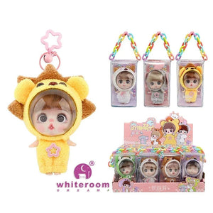 Planet Gates 9cm Mini Doll  Astronauts  Animals Key Pendant Bjd Pocket Dolls Toys Girl Reborn Kit Baby Toys for Children Baby Boy Accessories