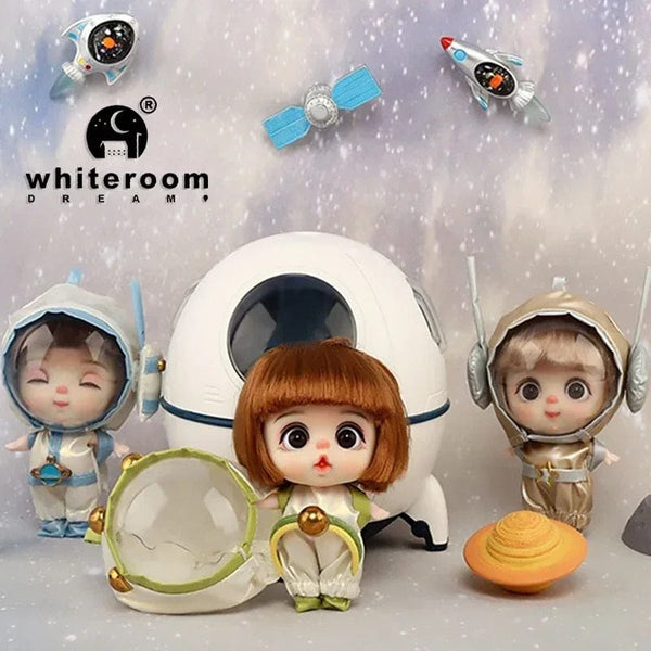 Planet Gates 9cm Mini Doll  Astronauts  Animals Key Pendant Bjd Pocket Dolls Toys Girl Reborn Kit Baby Toys for Children Baby Boy Accessories