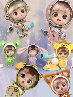 Planet Gates 9cm Mini Doll  Astronauts  Animals Key Pendant Bjd Pocket Dolls Toys Girl Reborn Kit Baby Toys for Children Baby Boy Accessories