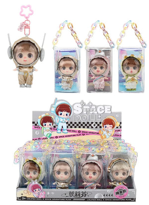 Planet Gates 9cm Mini Doll  Astronauts  Animals Key Pendant Bjd Pocket Dolls Toys Girl Reborn Kit Baby Toys for Children Baby Boy Accessories