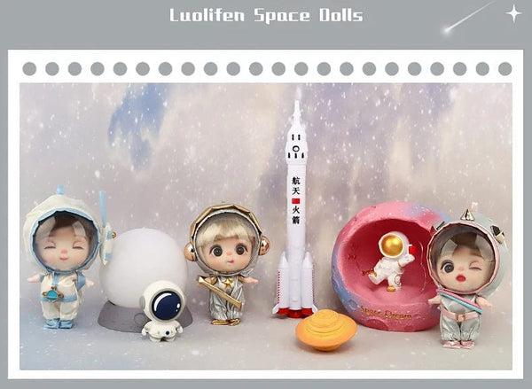 Planet Gates 9cm Mini Doll  Astronauts  Animals Key Pendant Bjd Pocket Dolls Toys Girl Reborn Kit Baby Toys for Children Baby Boy Accessories
