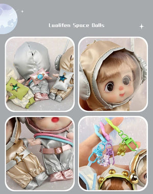 Planet Gates 9cm Mini Doll  Astronauts  Animals Key Pendant Bjd Pocket Dolls Toys Girl Reborn Kit Baby Toys for Children Baby Boy Accessories