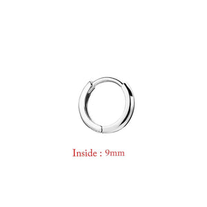 Planet Gates 9mm-silver-1pc Single Minimal Gold Color Tiny Cartilage Hoop Earrings Glossy Earring Piercing Accessory Trendy Small Huggie Women Hoops For Men