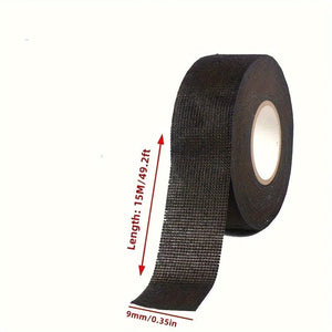 Planet Gates 9mm wide / 1 roll 1pc Automotive Wire Harness 51618 Velvet Cloth Tape Soundproofing Tape High Temperature Resistant Fabric Base Wire Harness Tape